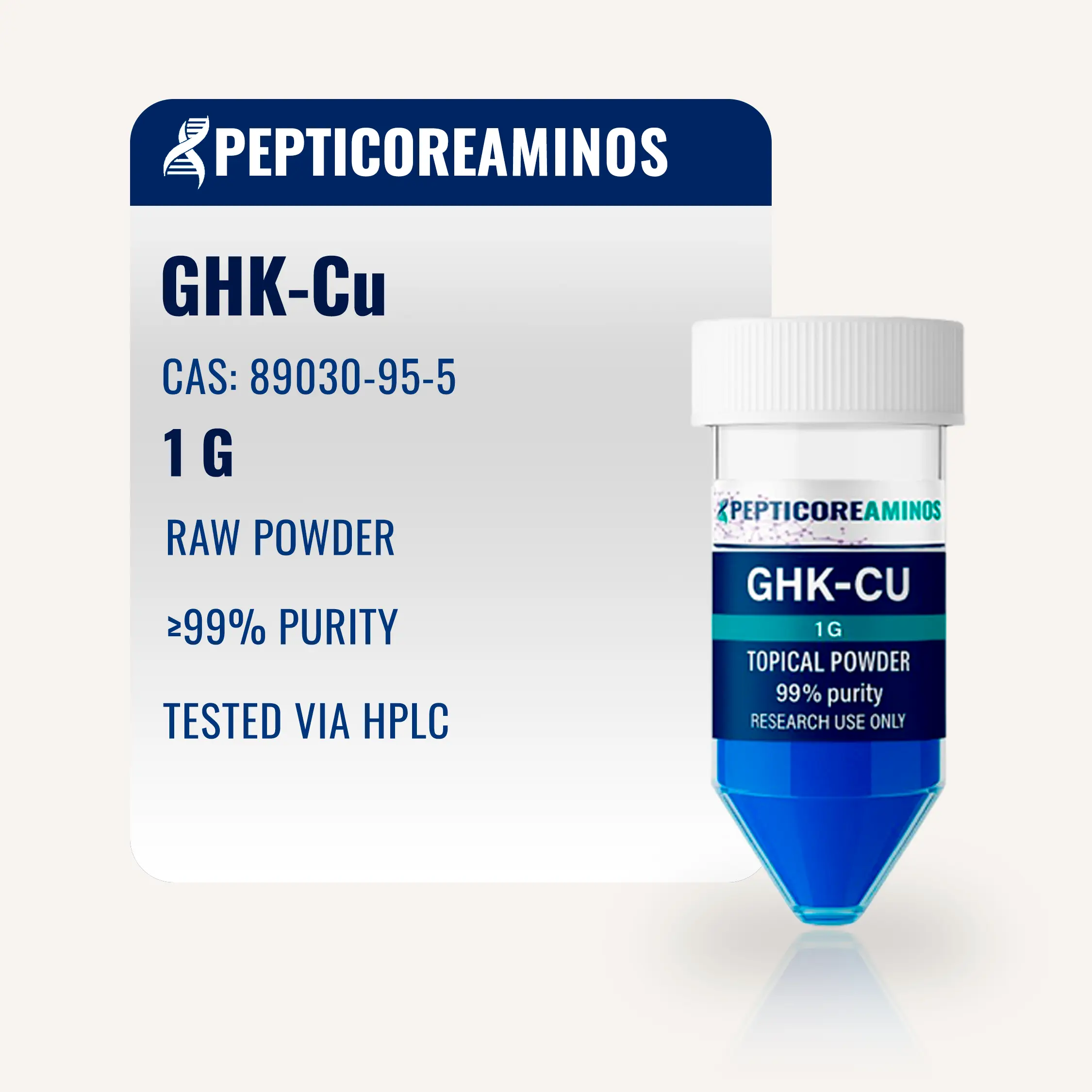 GHK-CU RAW Powder 1g