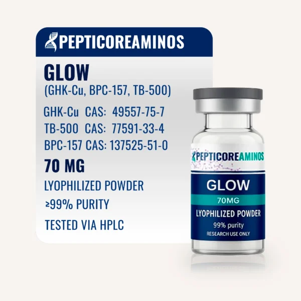 Pepticore Aminos GLOW Blend product vial