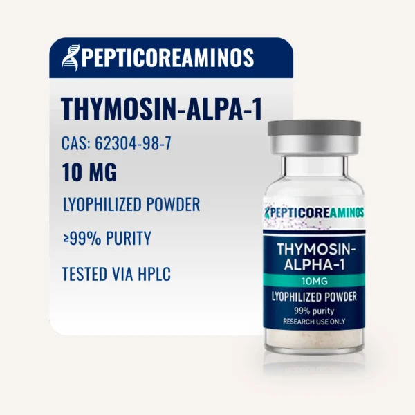Pepticore Aminos Thymosin Alpha-1 product vial