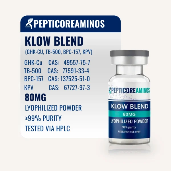 Pepticore Aminos KLOW Blend product vial