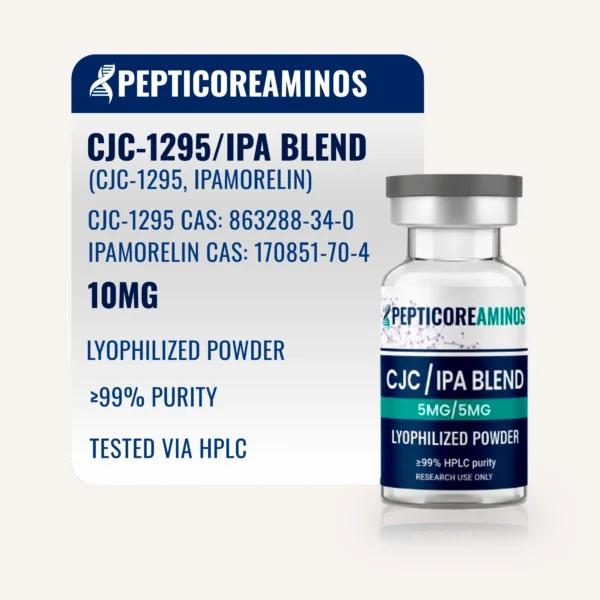 Pepticore Aminos CJC-1295 (No DAC) + Ipamorelin Blend product vial
