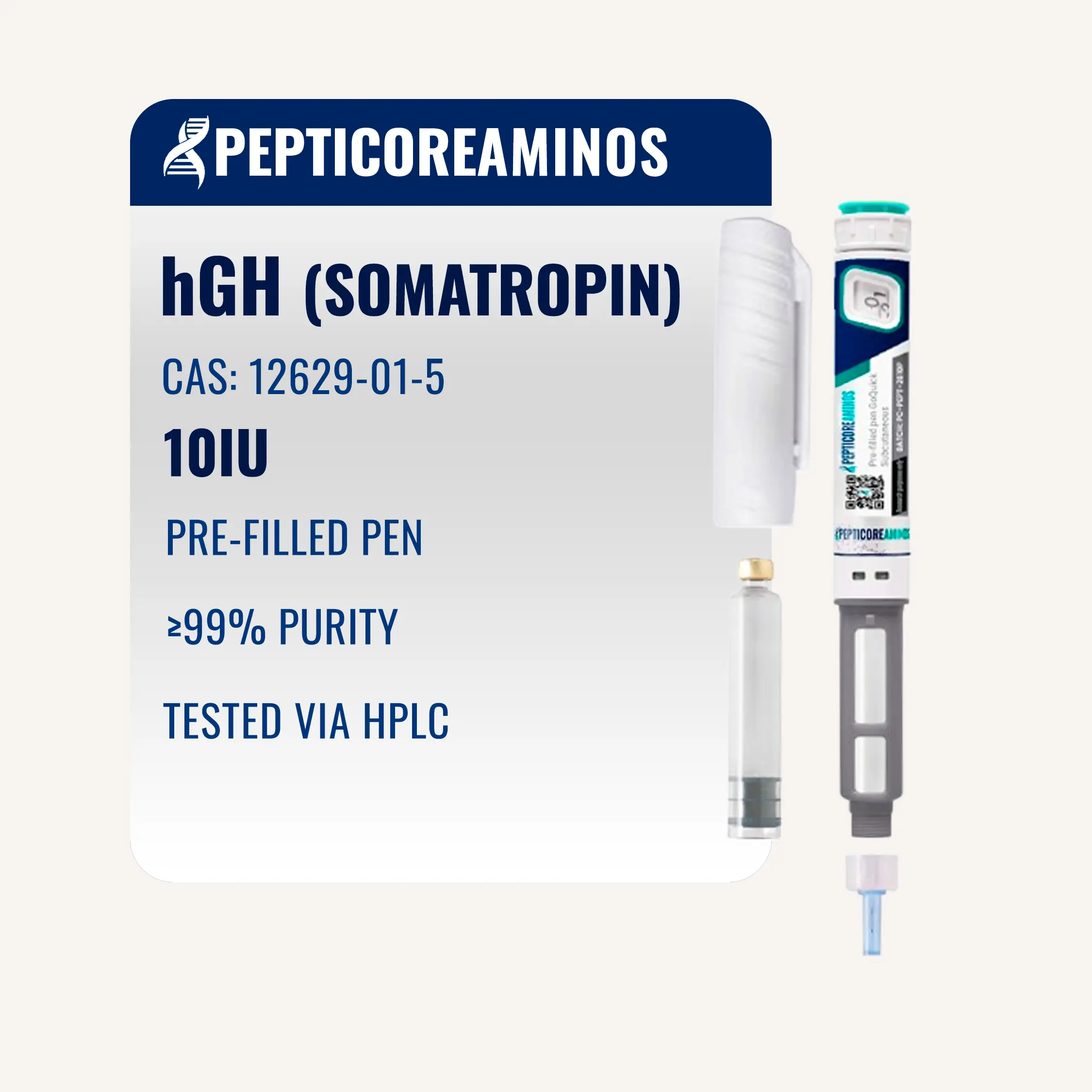 hGH - Somatropin 10IU Pre-Filled Pen